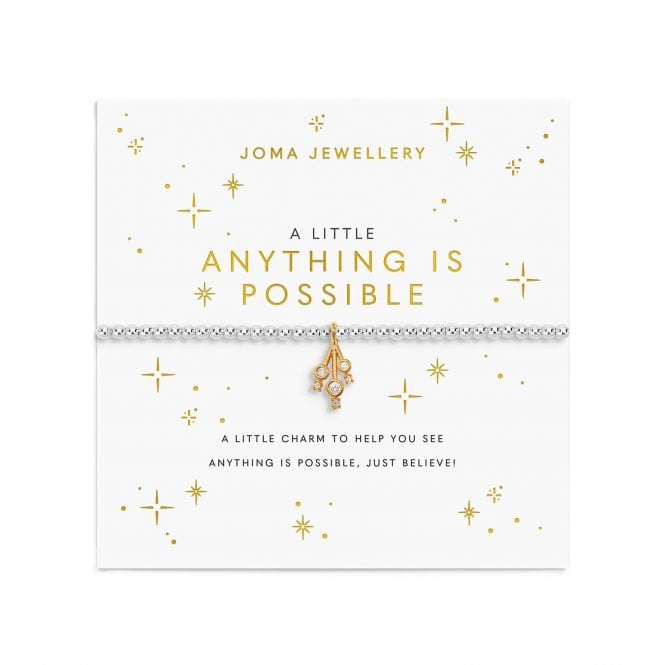 Joma Jewellery  A Little 'Anything Is Possible' Two Tone Bracelet 17.5cm Stretch