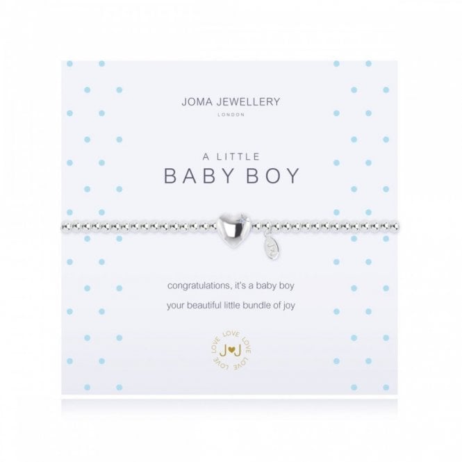 Joma Jewellery  A Little 'Baby Boy' Bracelet 17.5cm Stretch