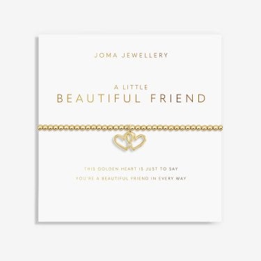Joma Jewellery A Little 'Beautiful Friend' Gold Tone Bracelet 17.5cm Stretch