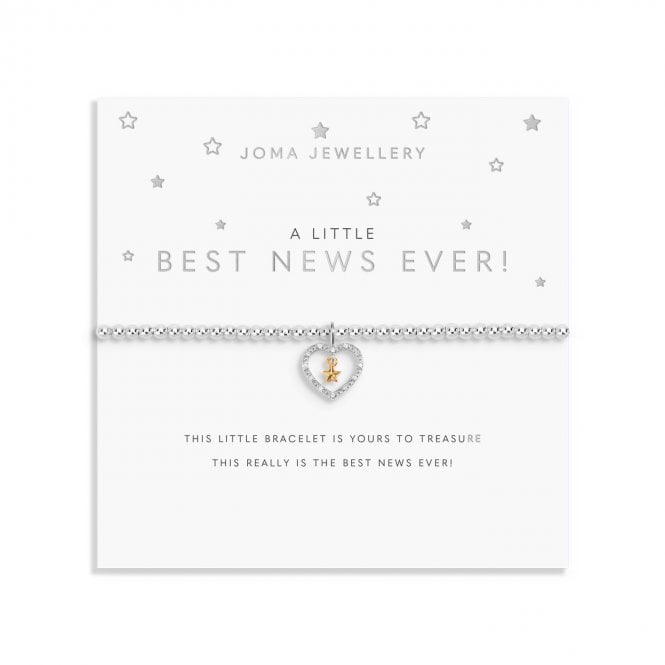 Joma Jewellery  A Little 'Best News Ever!' Bracelet 17.5cm Stretch 
