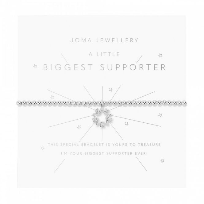 Joma Jewellery  A Little 'Biggest Supporter' Bracelet 17.5cm Stretch