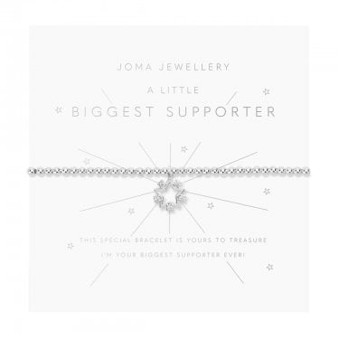 Joma Jewellery A Little 'Biggest Supporter' Bracelet 17.5cm Stretch