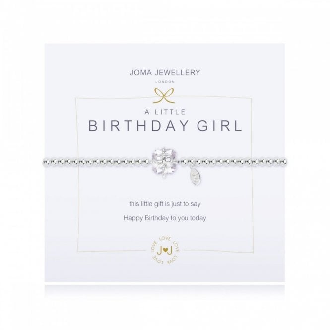Joma Jewellery  A Little 'Birthday Girl' Sparkling Bracelet 17.5cm Stretch