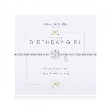 Joma Jewellery A Little 'Birthday Girl' Sparkling Bracelet 17.5cm Stretch