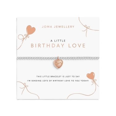 Joma Jewellery A Little 'Birthday Love' Two Tone Bracelet 17.5cm Stretch