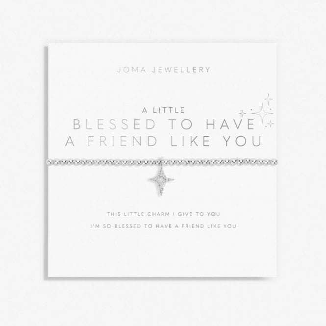 Joma Jewellery  A Little 'Blessed To Have A Friend Like You' Bracelet 17.5cm Stretch