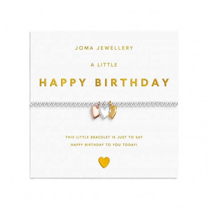 Joma Jewellery  A Little Charmed Moments 'Happy Birthday' Bracelet 17.5cm Stretch