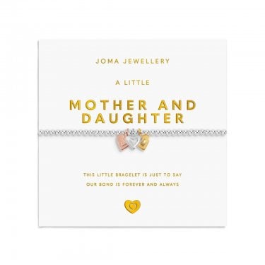 Joma Jewellery A Little Charmed Moments 'Mother And Daughter' Bracelet 17.5cm Stretch