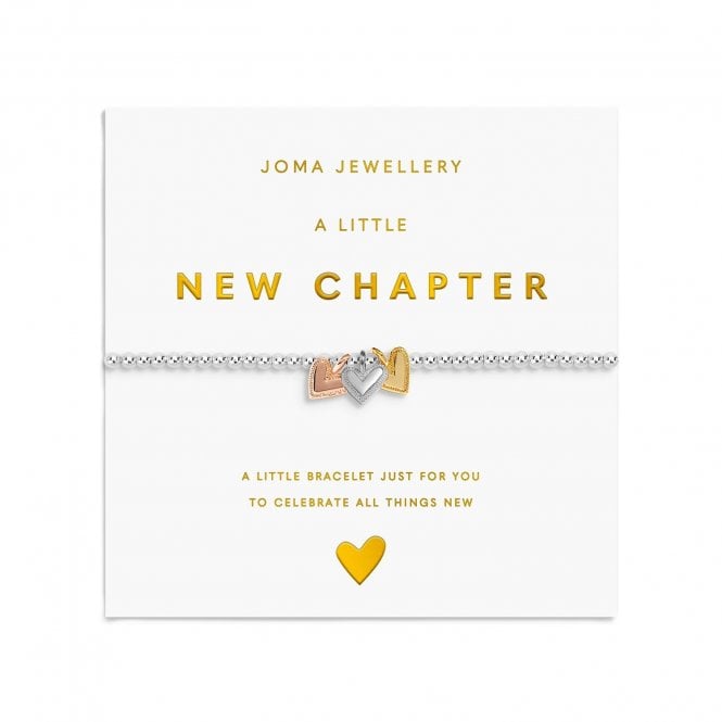 Joma Jewellery  A Little Charmed Moments 'New Chapter' Three Tone Bracelet 17.5cm Stretch