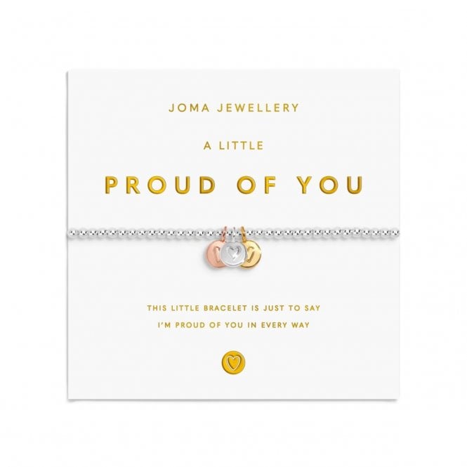 Joma Jewellery  A Little Charmed Moments 'Proud Of You' Bracelet 17.5cm Stretch