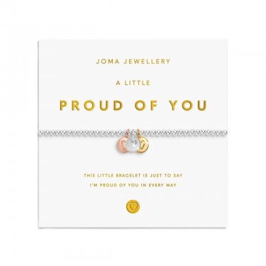 Joma Jewellery A Little Charmed Moments 'Proud Of You' Bracelet 17.5cm Stretch