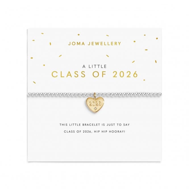Joma Jewellery  A Little 'Class Of 2026' Two Tone Bracelet 17.5cm Stretch 