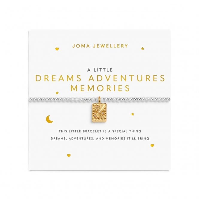 Joma Jewellery  A Little 'Dreams Adventures Memories' Two Tone Bracelet 17.5cm Stretch