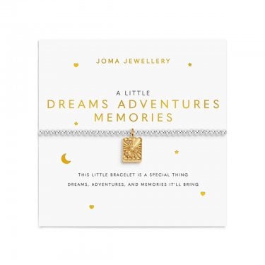 Joma Jewellery A Little 'Dreams Adventures Memories' Two Tone Bracelet 17.5cm Stretch