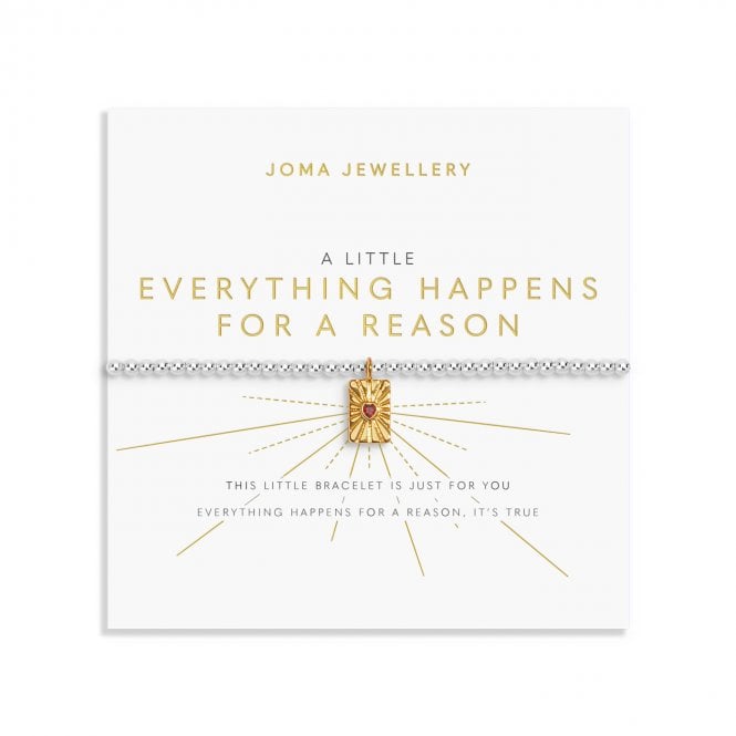 Joma Jewellery  A Little 'Everything Happens For A Reason' Bracelet 17.5cm Stretch 