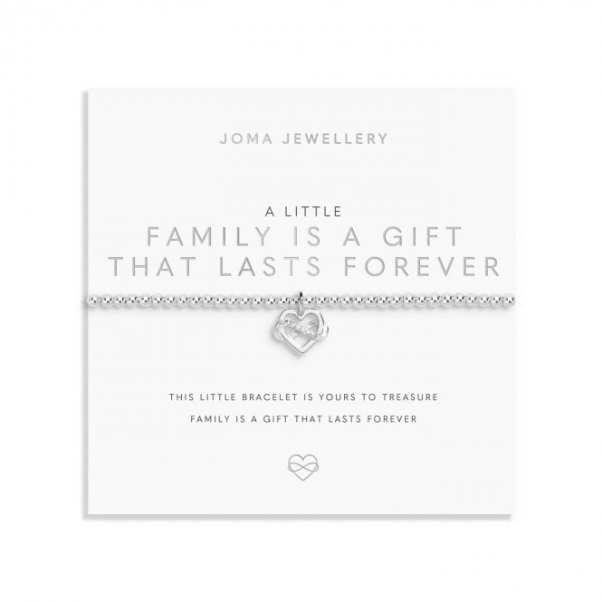Joma Jewellery  A Little 'Family Is A Gift That Lasts Forever' Bracelet 