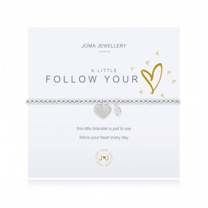 Joma Jewellery  A Little 'Follow Your Heart' Bracelet 17.5cm Stretch
