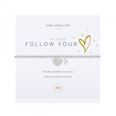 Joma Jewellery A Little 'Follow Your Heart' Bracelet 17.5cm Stretch