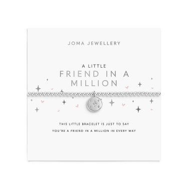 Joma Jewellery A Little 'Friend In A Million' Silver Tone Bracelet 17.5cm Stretch