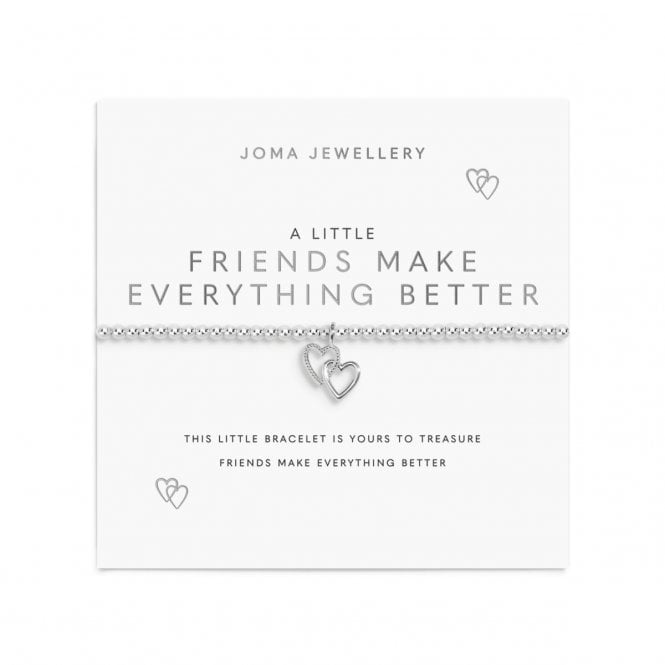Joma Jewellery  A Little 'Friends Make Everything Better' Bracelet 17.5cm Stretch