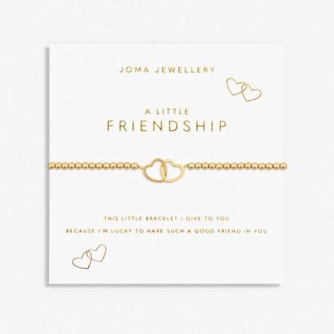 Joma Jewellery A Little 'Friendship' Gold Tone Bracelet 17.5cm Stretch  