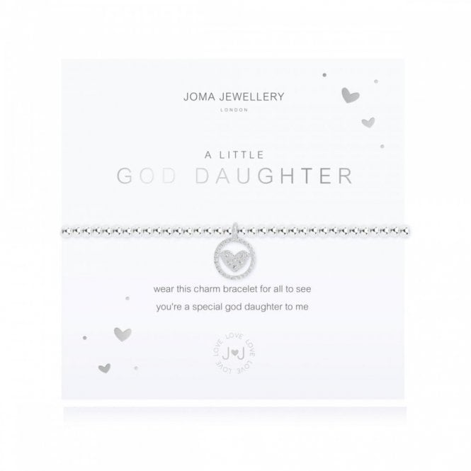 Joma Jewellery  A Little 'God Daughter' Bracelet 17.5cm Stretch