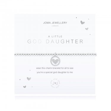Joma Jewellery A Little 'God Daughter' Bracelet 17.5cm Stretch