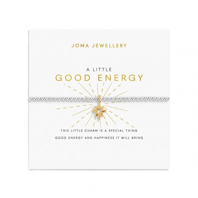 Joma Jewellery  A Little 'Good Energy' Two Tone Bracelet 17.5cm Stretch