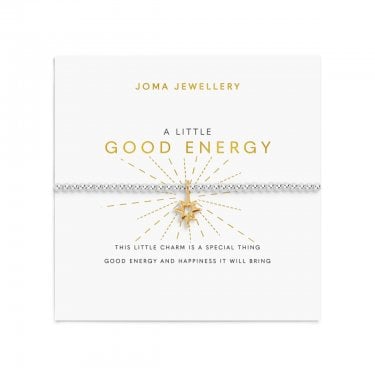 Joma Jewellery A Little 'Good Energy' Two Tone Bracelet 17.5cm Stretch