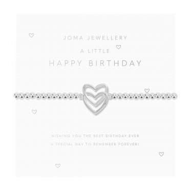 Joma Jewellery A Little 'Happy Birthday' Bracelet 17.5cm Stretch