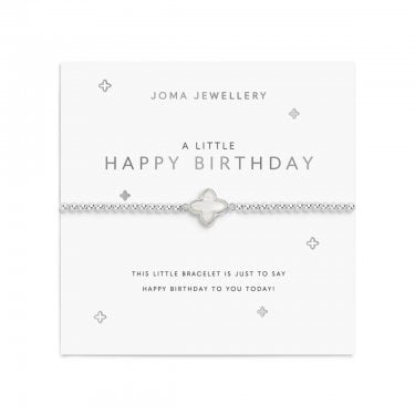 Joma Jewellery A Little 'Happy Birthday' Bracelet 17.5cm Stretch