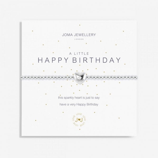 Joma Jewellery  A Little 'Happy Birthday' Crystal Bracelet 17.5cm Stretch