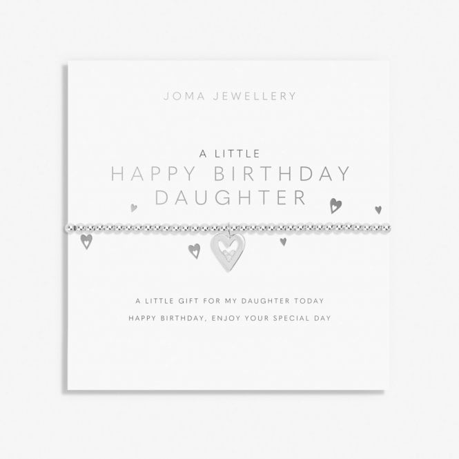Joma Jewellery  A Little 'Happy Birthday Daughter' Bracelet 17.5cm Stretch  