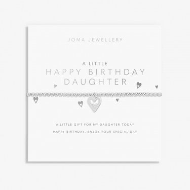 Joma Jewellery A Little 'Happy Birthday Daughter' Bracelet 17.5cm Stretch  