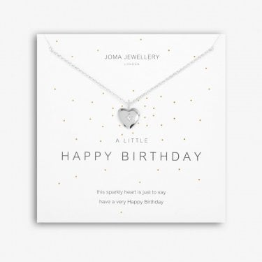 Joma Jewellery A Little 'Happy Birthday' Necklace 46cm + 5cm