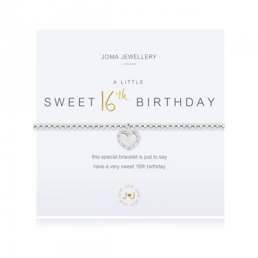 Joma Jewellery A Little 'Happy Sweet 16th Birthday' Bracelet 17.5cm Stretch