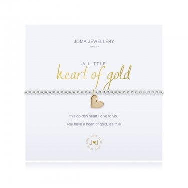 Joma Jewellery A Little 'Heart Of Gold' Bracelet 17.5cm Stretch