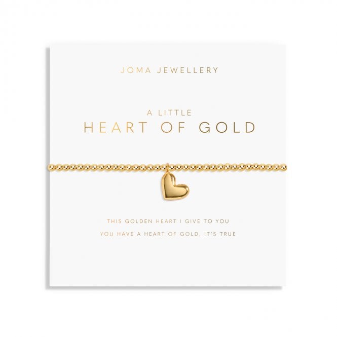 Joma Jewellery  A Little 'Heart Of Gold' Gold Tone Bracelet 17.5cm Stretch 