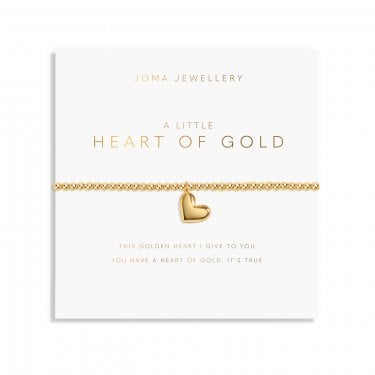 Joma Jewellery A Little 'Heart Of Gold' Gold Tone Bracelet 17.5cm Stretch 