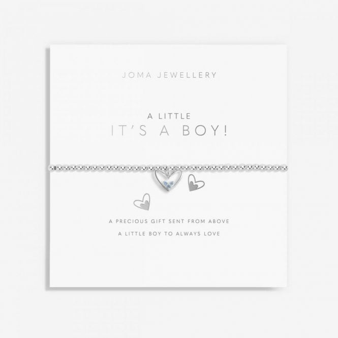 Joma Jewellery  A Little 'It's A Boy!' Bracelet 17.5cm Stretch