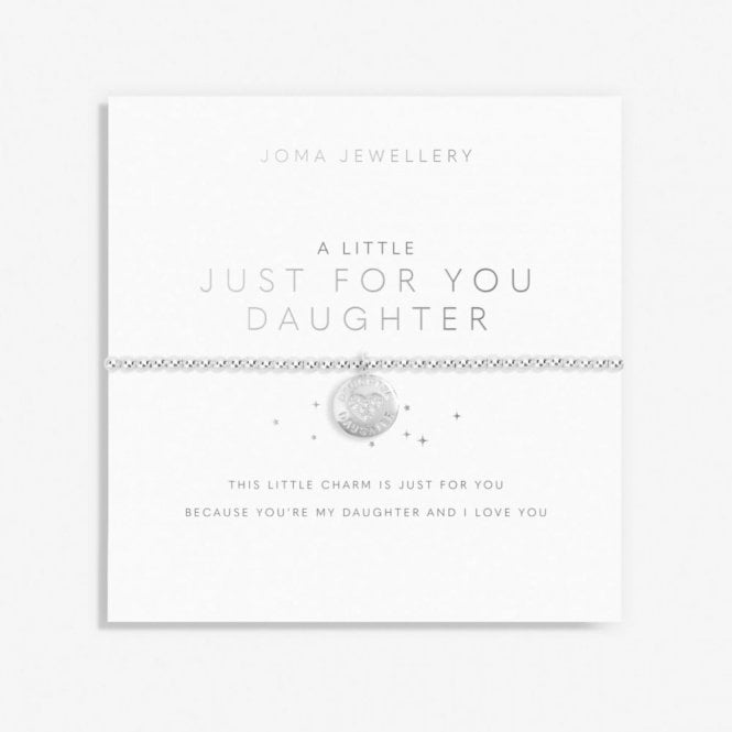 Joma Jewellery  A Little 'Just For You Daughter' Bracelet 17.5cm Stretch