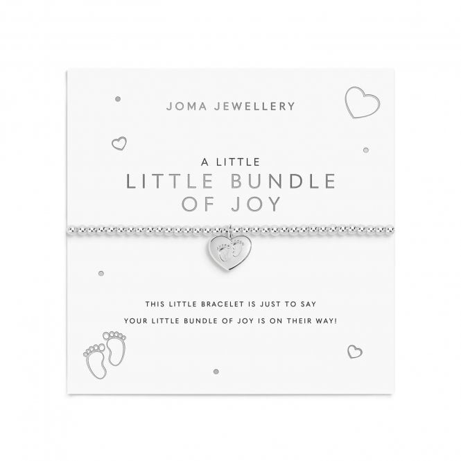 Joma Jewellery  A Little 'Little Bundle Of Joy' Silver Tone Bracelet 17.5cm Stretch