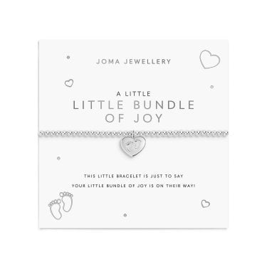 Joma Jewellery A Little 'Little Bundle Of Joy' Silver Tone Bracelet 17.5cm Stretch