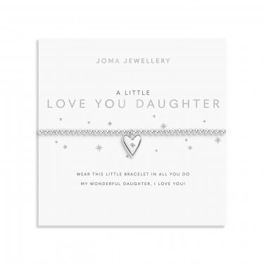 Joma Jewellery A Little 'Love You Daughter' Bracelet 17.5cm Stretch
