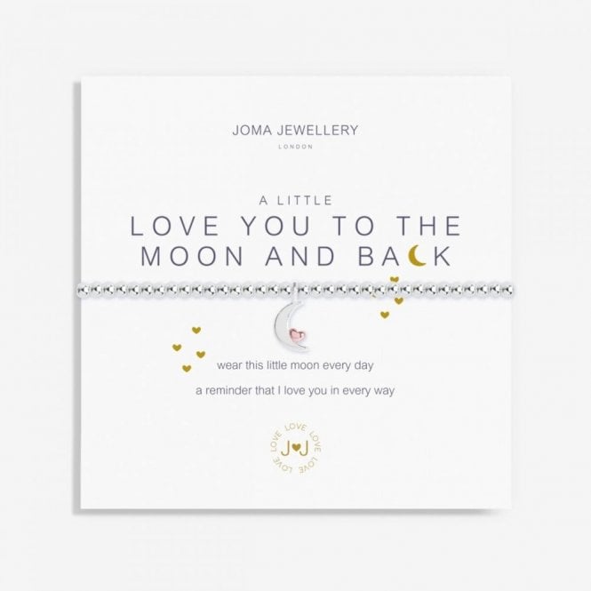 Joma Jewellery  A Little 'Love You To The Moon And Back' Bracelet 17.5cm Stretch