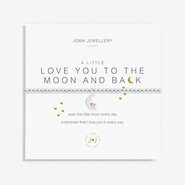 Joma Jewellery A Little 'Love You To The Moon And Back' Bracelet 17.5cm Stretch