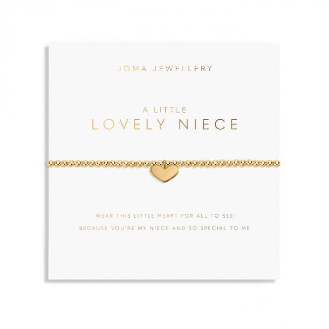Joma Jewellery  A Little 'Lovely Niece' Gold Tone Bracelet 17.5cm Stretch  
