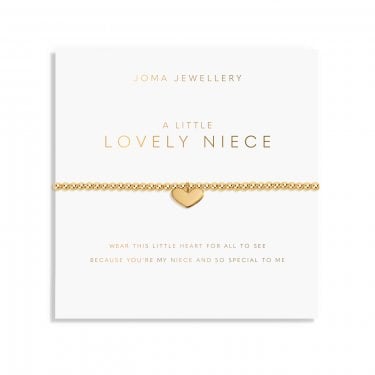 Joma Jewellery A Little 'Lovely Niece' Gold Tone Bracelet 17.5cm Stretch  