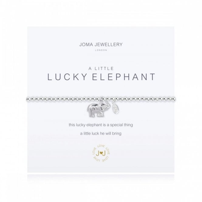 Joma Jewellery  A Little 'Lucky Elephant' Bracelet 17.5cm Stretch