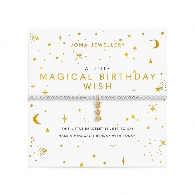 Joma Jewellery  A Little 'Magical Birthday Wish' Two Tone Bracelet 17.5cm Stretch